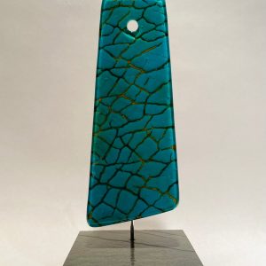 Blue Fissured Blade #2 by Terry Savage