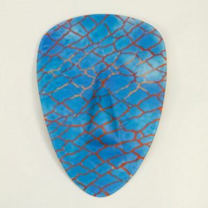 Blue Fissured Mask by Terry Savage